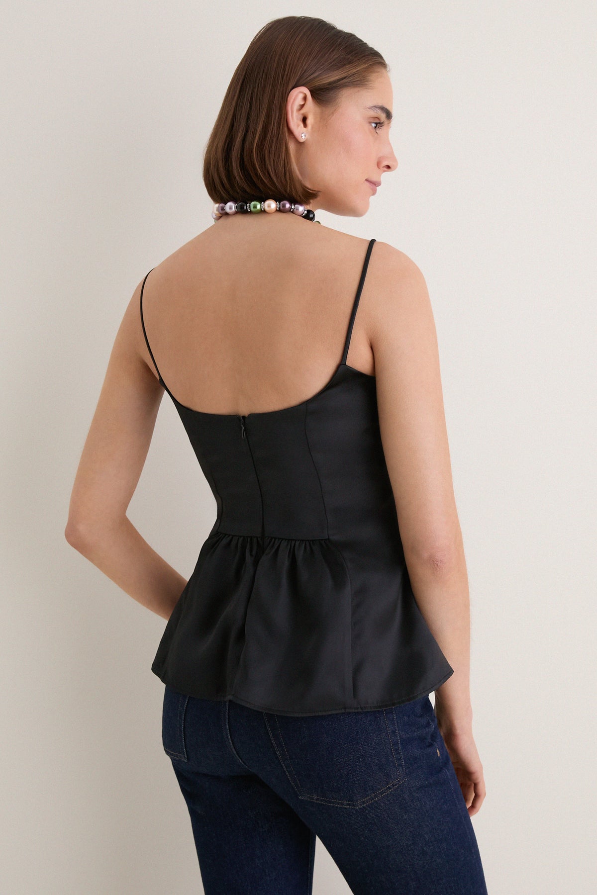 Black Beauty Satin Astor Top