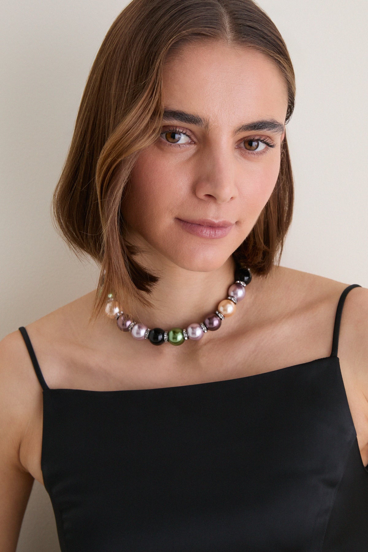 Black Beauty Satin Astor Top