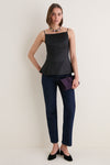 Black Beauty Satin Astor Top