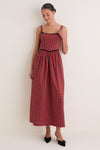 Vivienne Plaid Jour Basque Dress