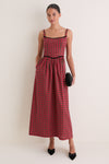 Vivienne Plaid Jour Basque Dress