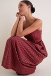 Vivienne Plaid Jour Basque Dress