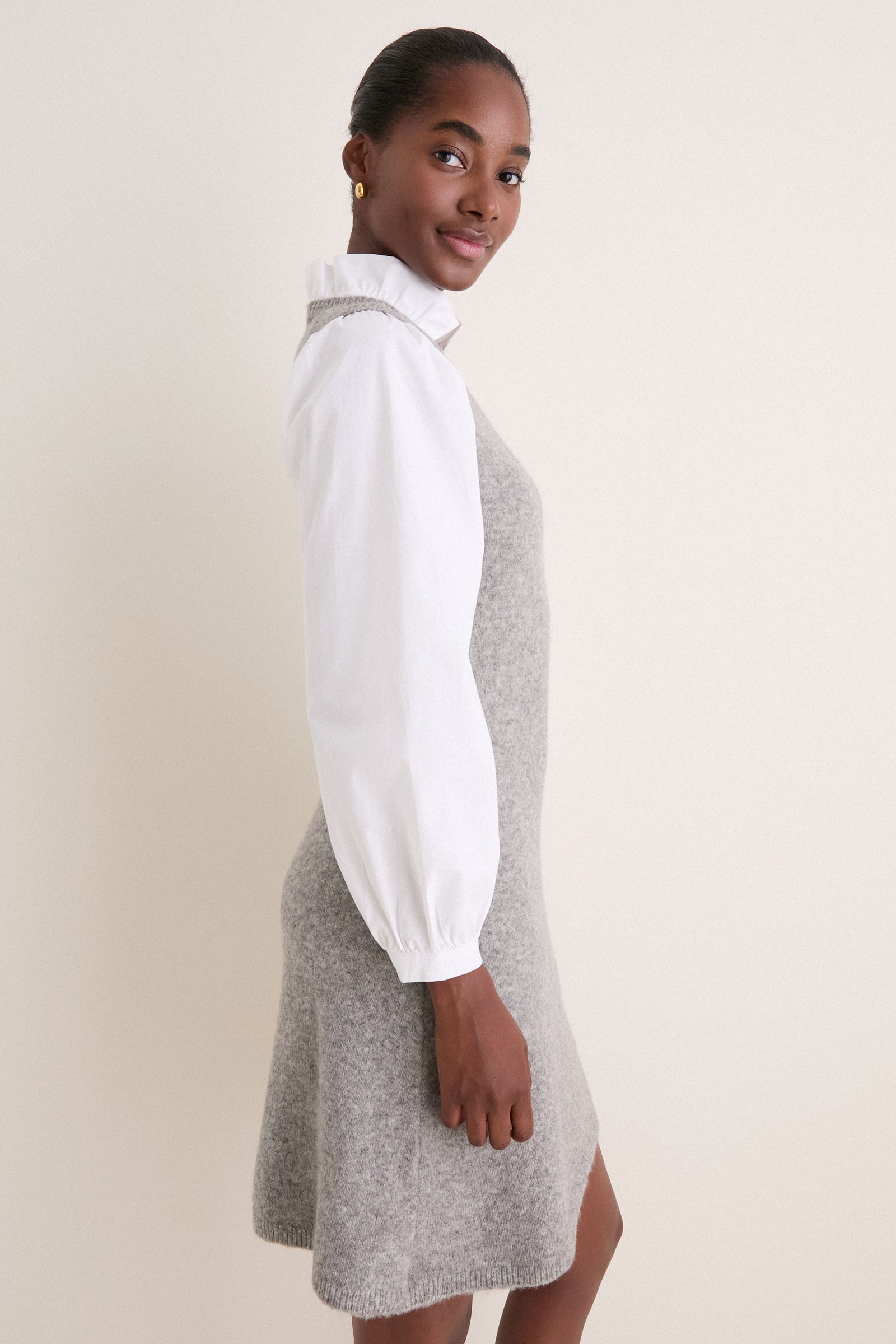 Charcoal Melange Ella Sweater Dress