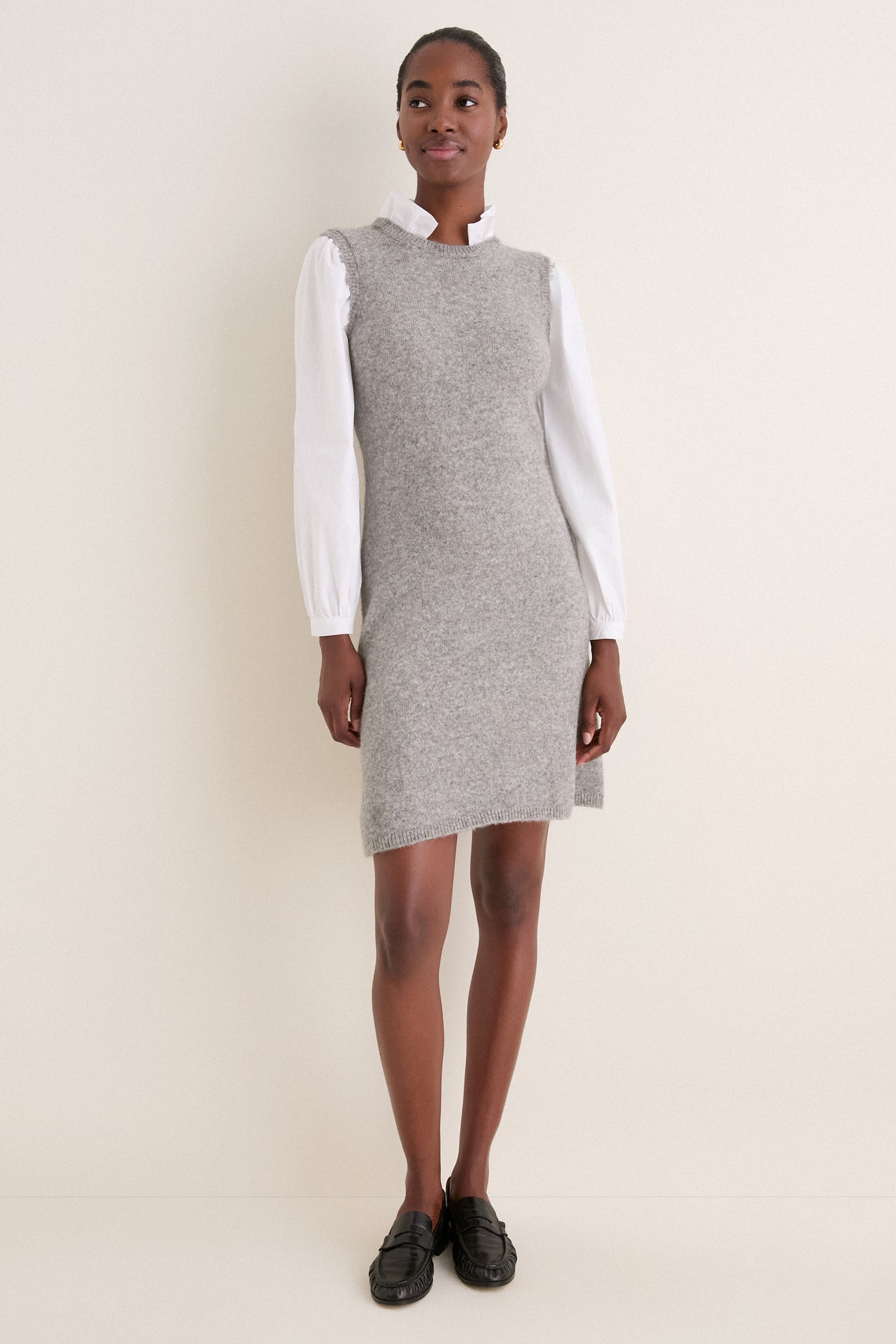 Charcoal Melange Ella Sweater Dress