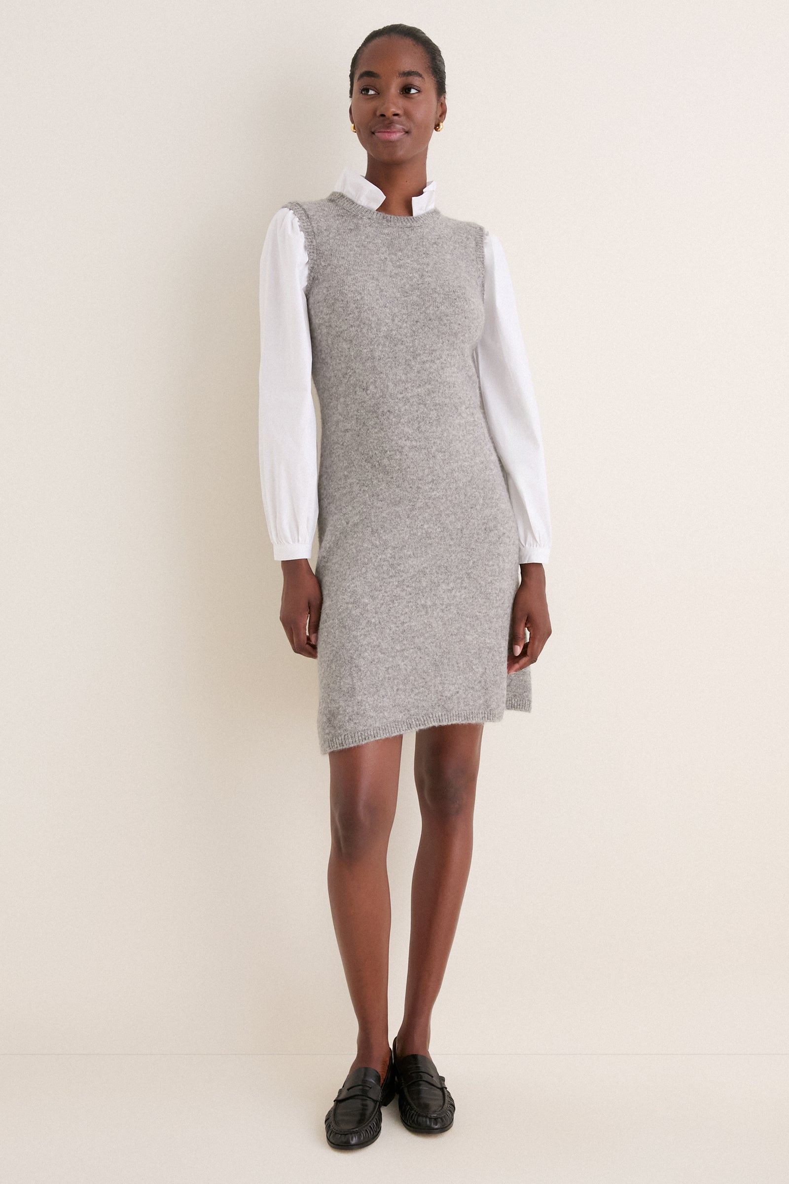 Charcoal Melange Ella Sweater Dress
