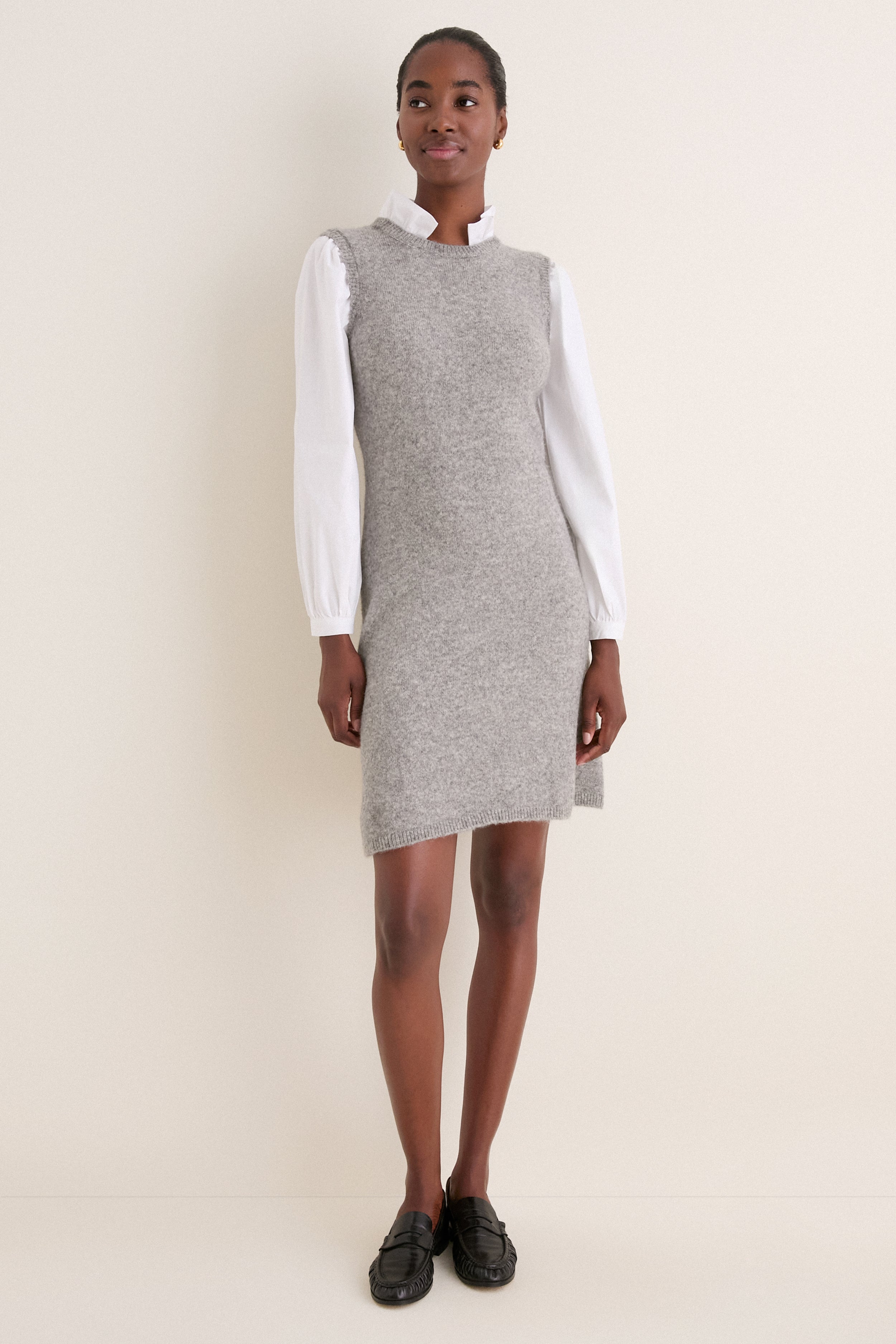 Charcoal Melange Ella Sweater Dress