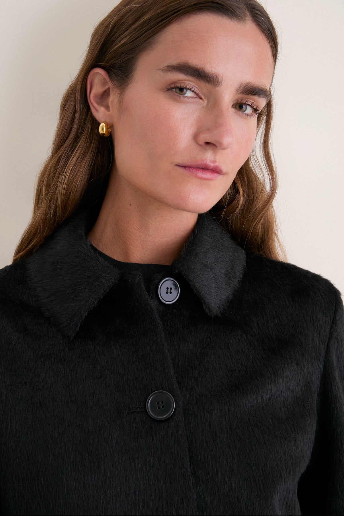 Black Pony Hair Laurence Jacket