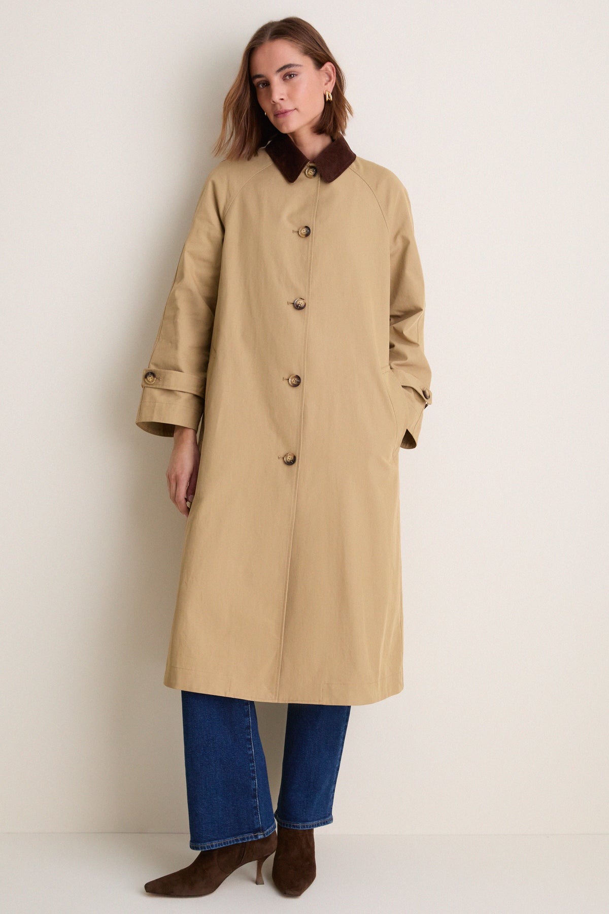 Khaki Long Winston Trench Coat