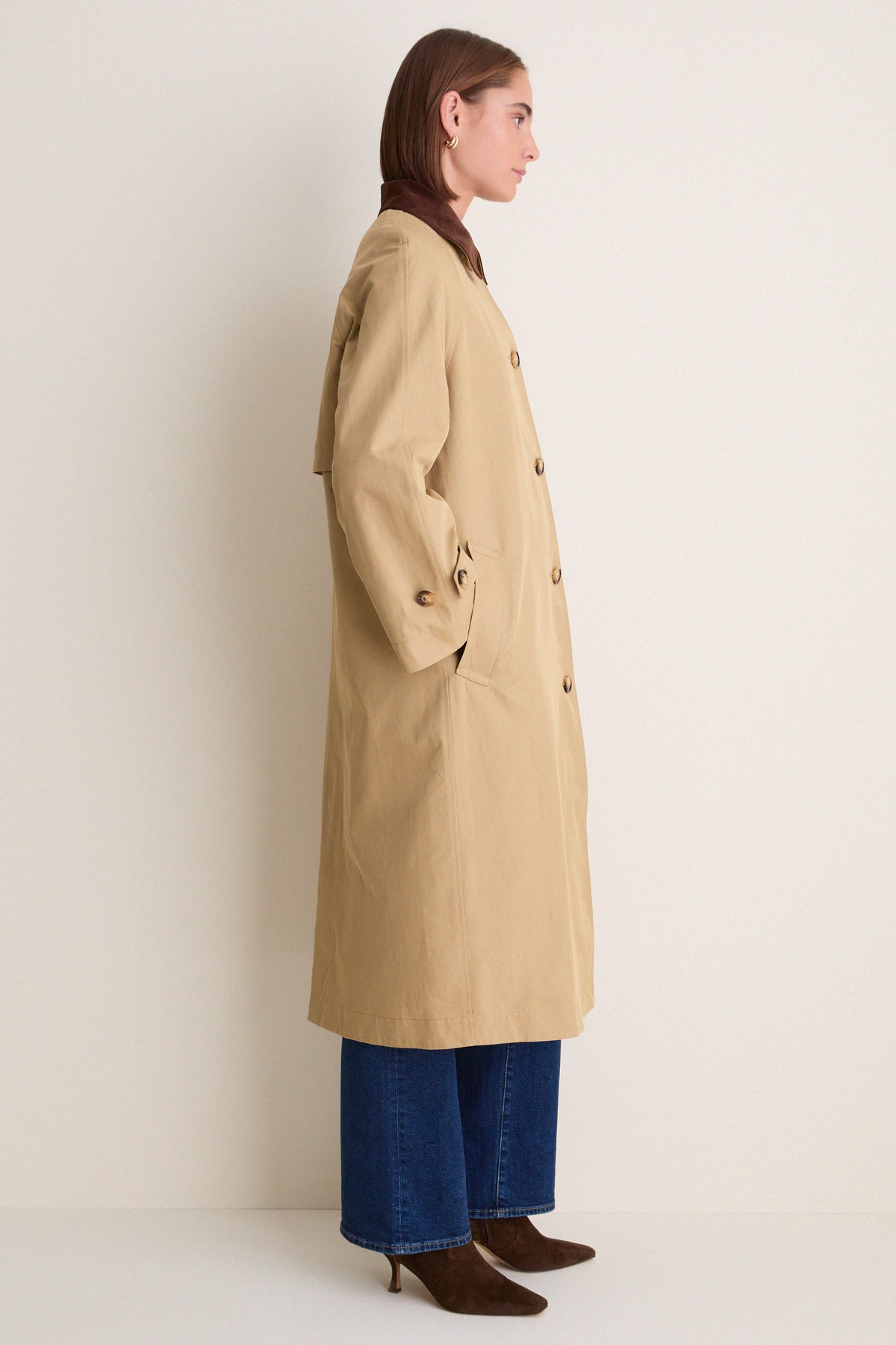 Khaki Long Winston Trench Coat