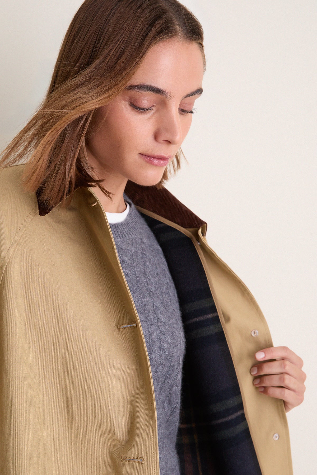 Khaki Long Winston Trench Coat