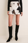 Pinto Pony Hair Meg A-Line Mini Skirt