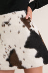 Pinto Pony Hair Meg A-Line Mini Skirt