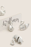 Silver Swan Place Card Holder Set of 4