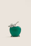 Silver and Jade Apple Place Card Holder Set of 4