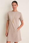 Tan Knit Haverford Mini Dress