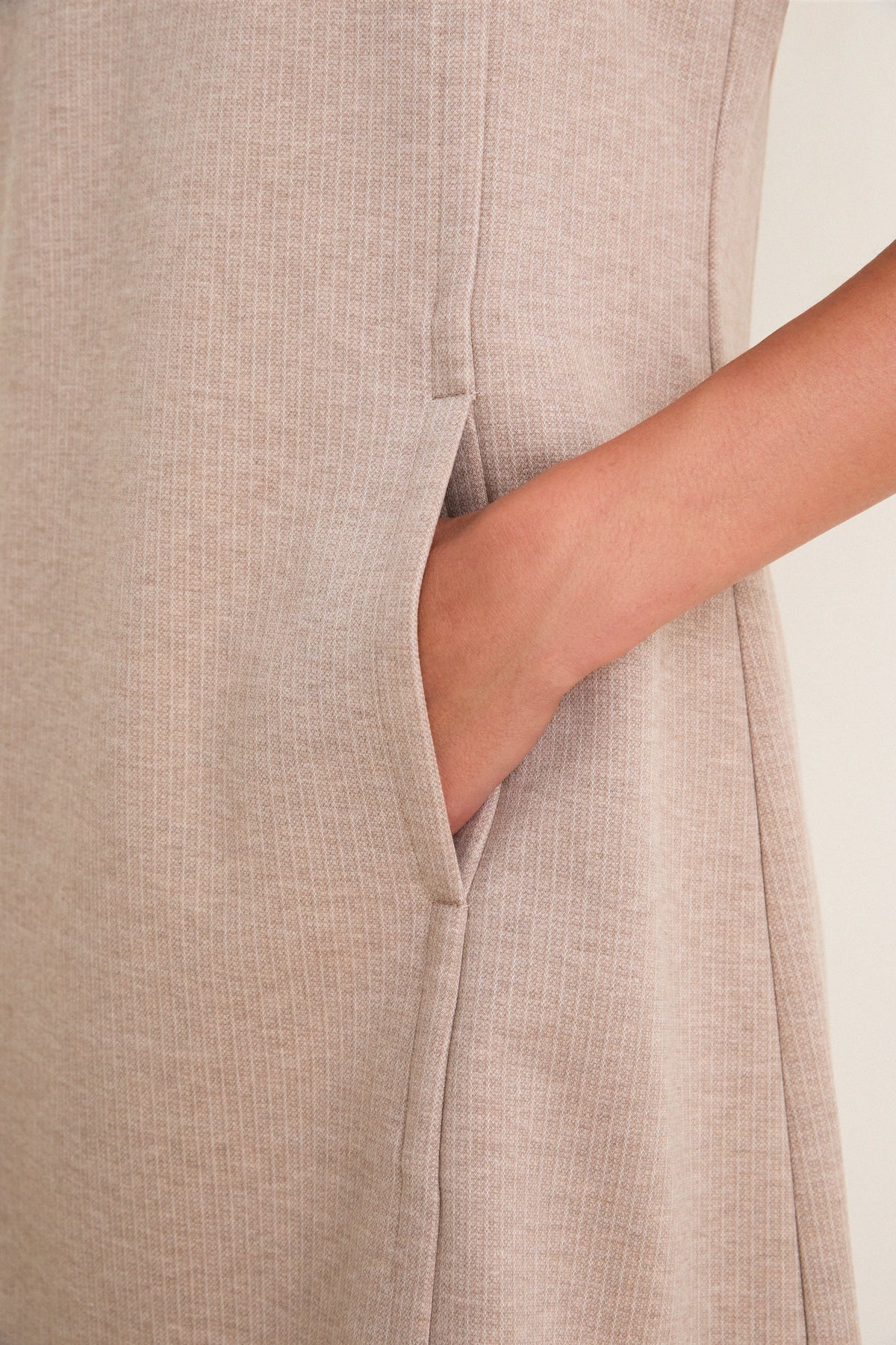 Tan Knit Haverford Mini Dress