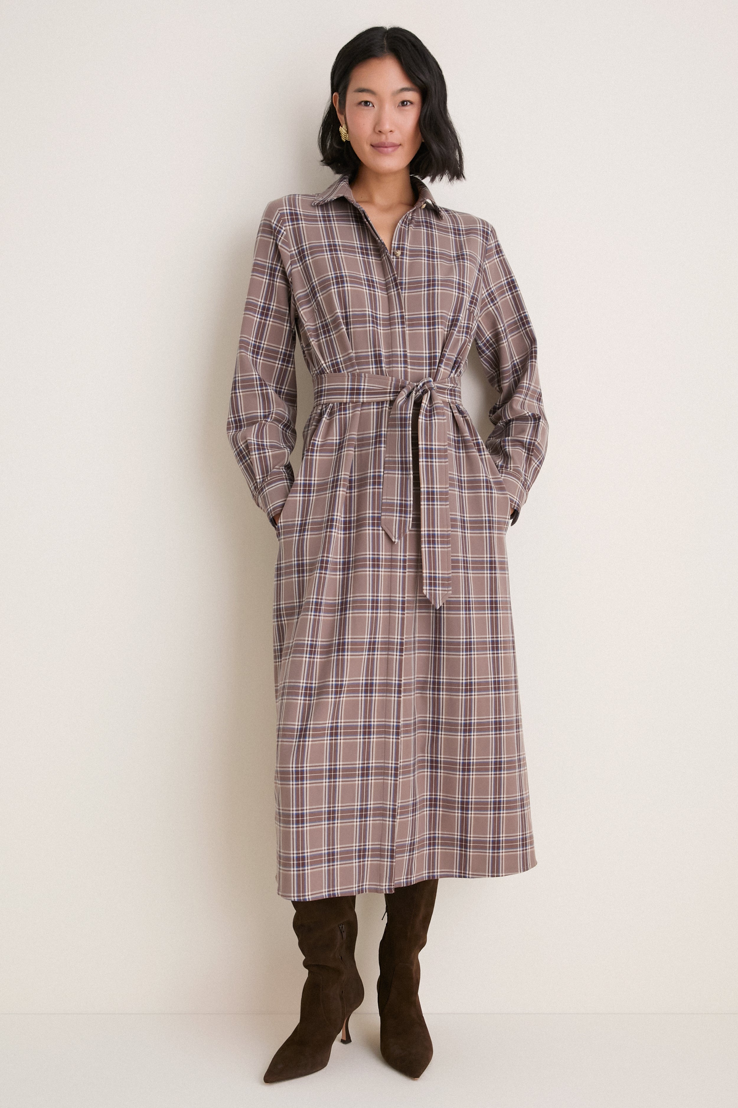 Chelsea Plaid Tara Shirt Dress