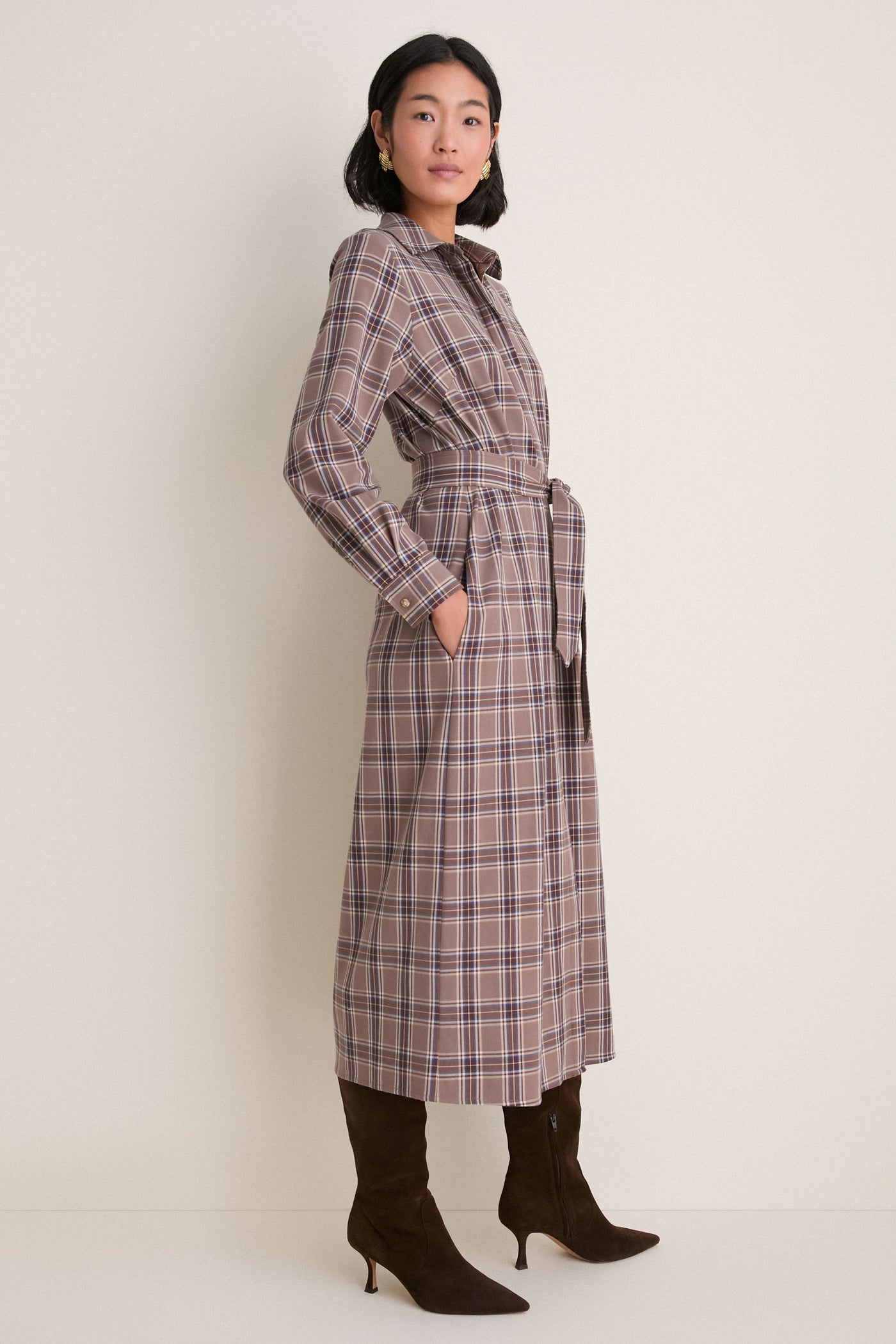 Chelsea Plaid Tara Shirt Dress