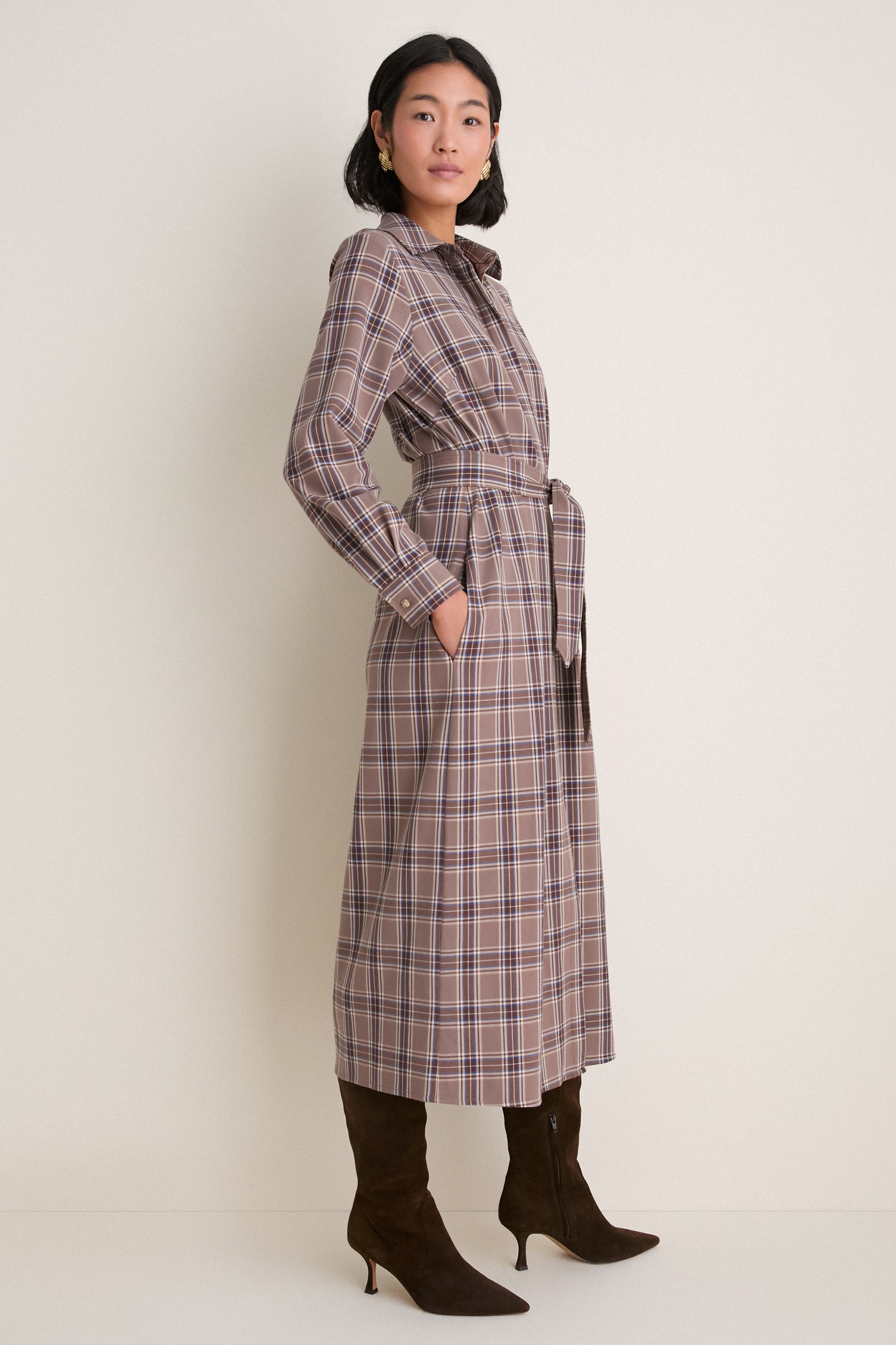 Chelsea Plaid Tara Shirt Dress