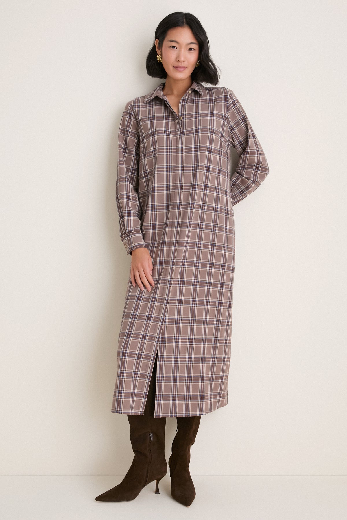Chelsea Plaid Tara Shirt Dress