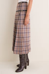 Middleburg Plaid Middleton Buckle Midi Skirt