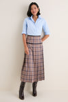 Middleburg Plaid Middleton Buckle Midi Skirt