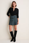 Prep School Plaid Middleton Buckle Mini Skirt