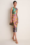 Multi Bodie Jacquard Midi Gown