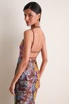 Multi Bodie Jacquard Midi Gown