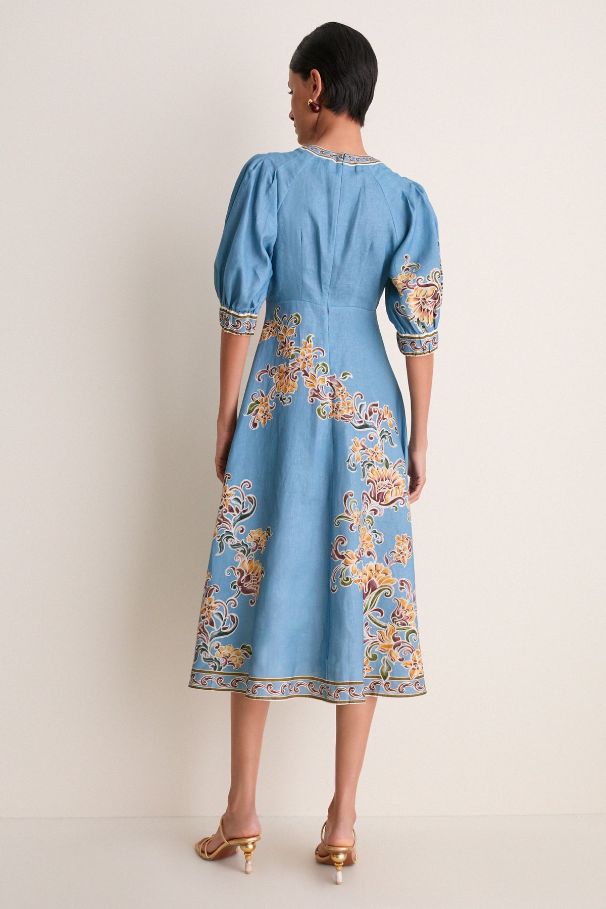 Sky Blue Joan Midi Dress