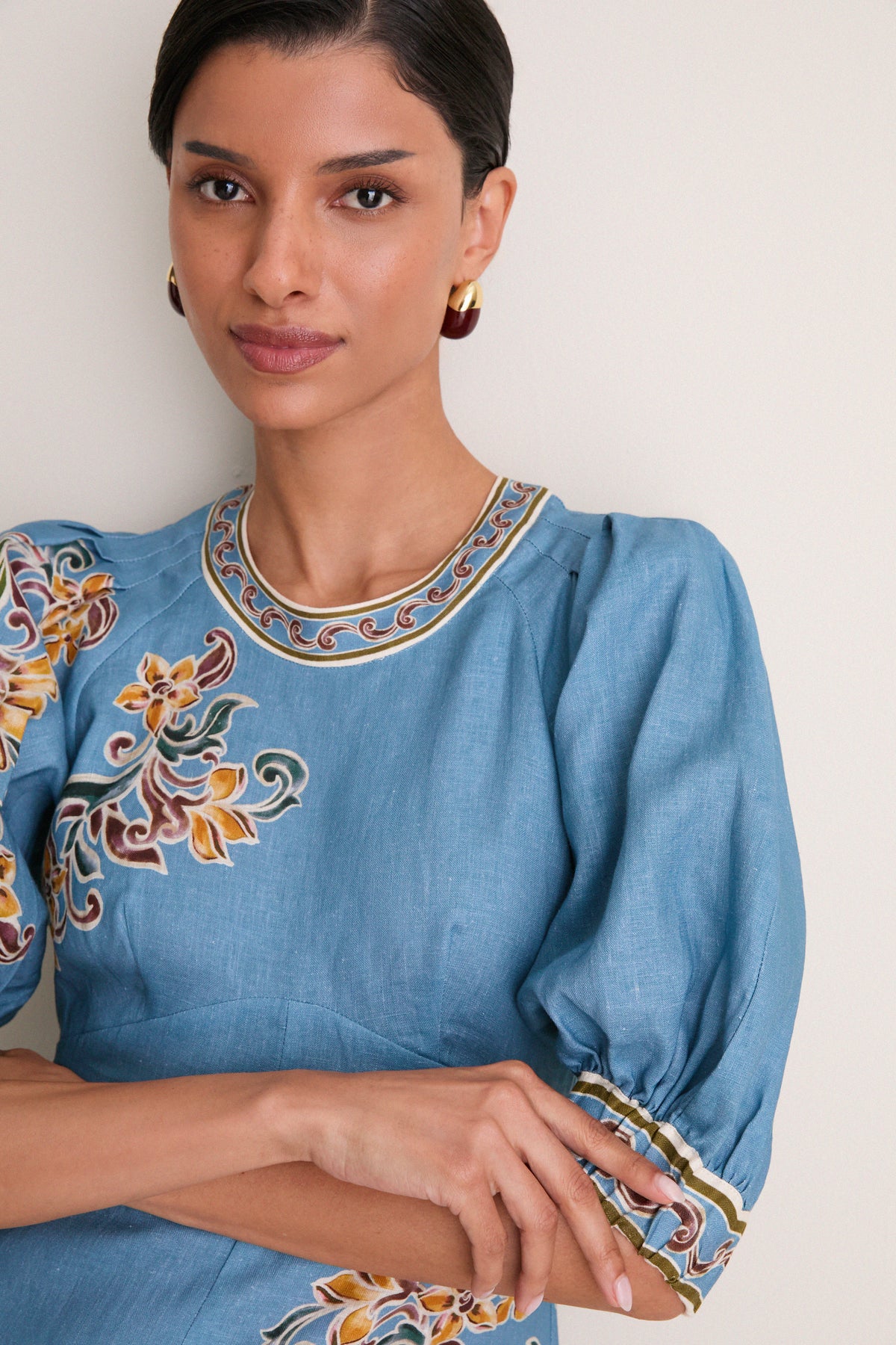 Sky Blue Joan Midi Dress