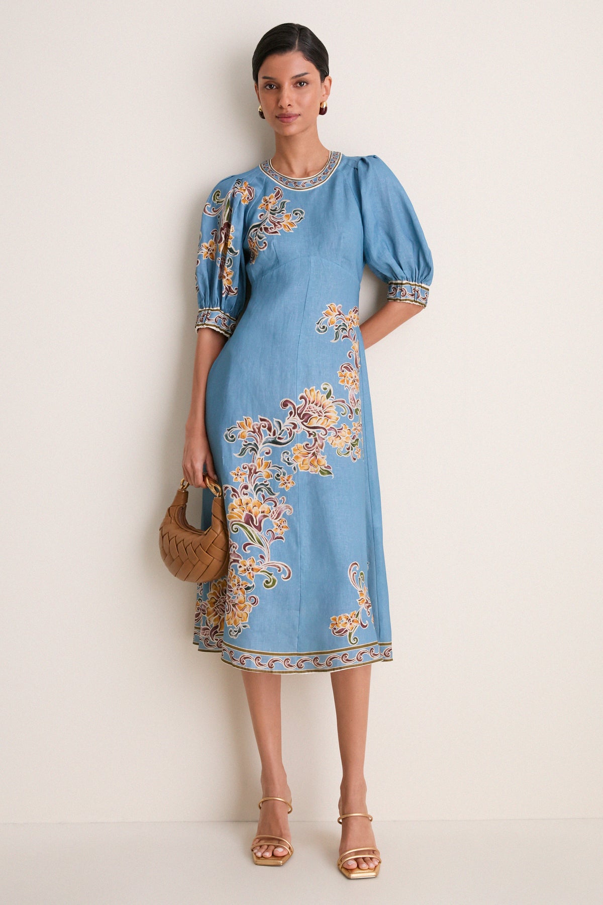 Sky Blue Joan Midi Dress