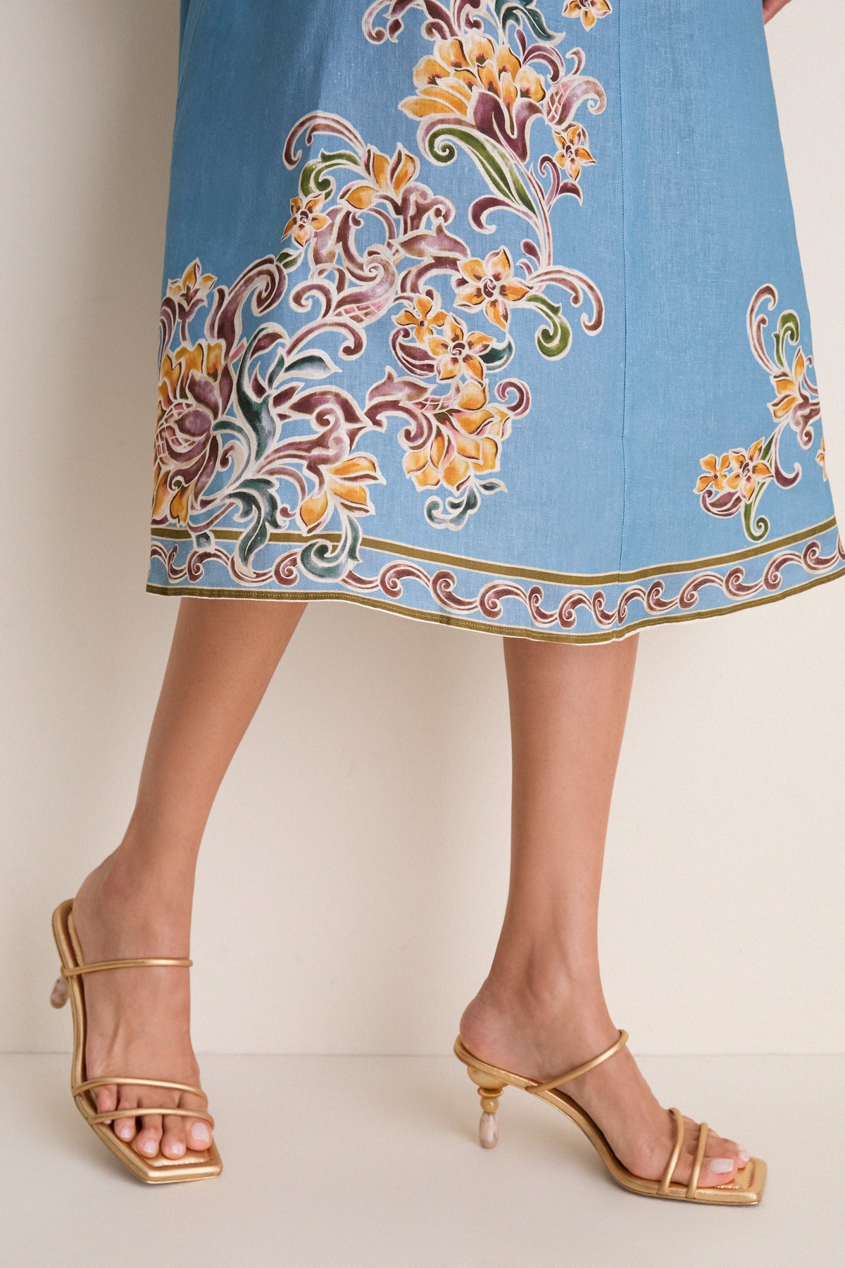 Sky Blue Joan Midi Dress