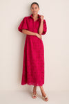 Red Bud Eyelet Delaney Dress