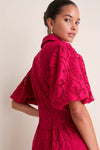 Red Bud Eyelet Delaney Dress