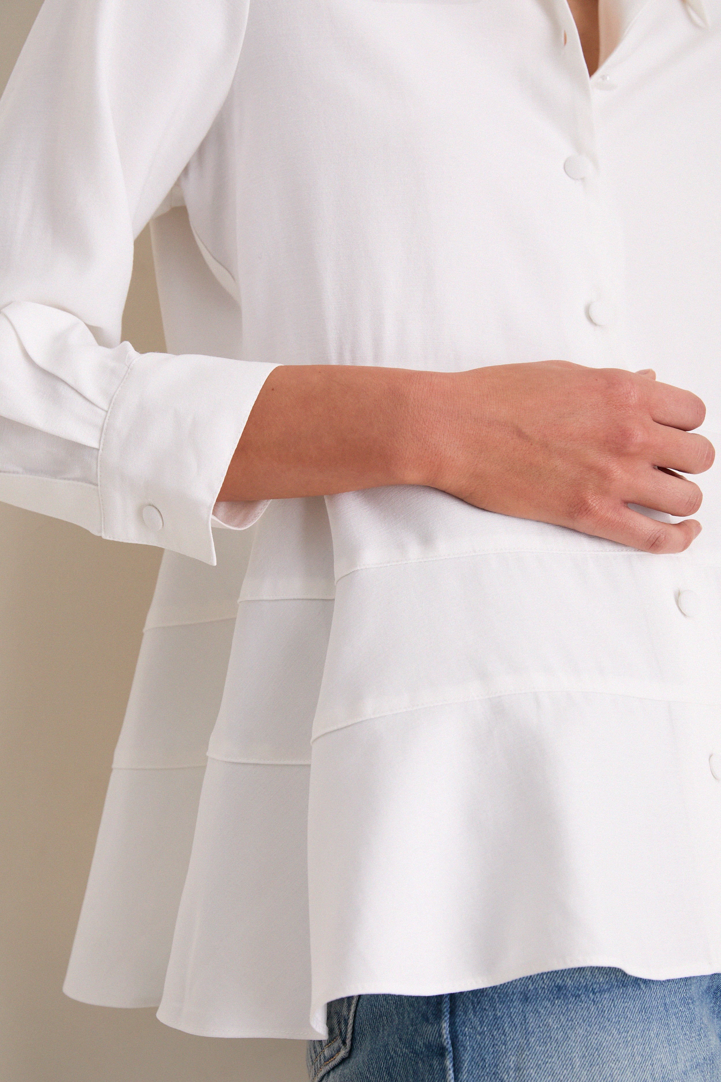 White Ashlen Blouse