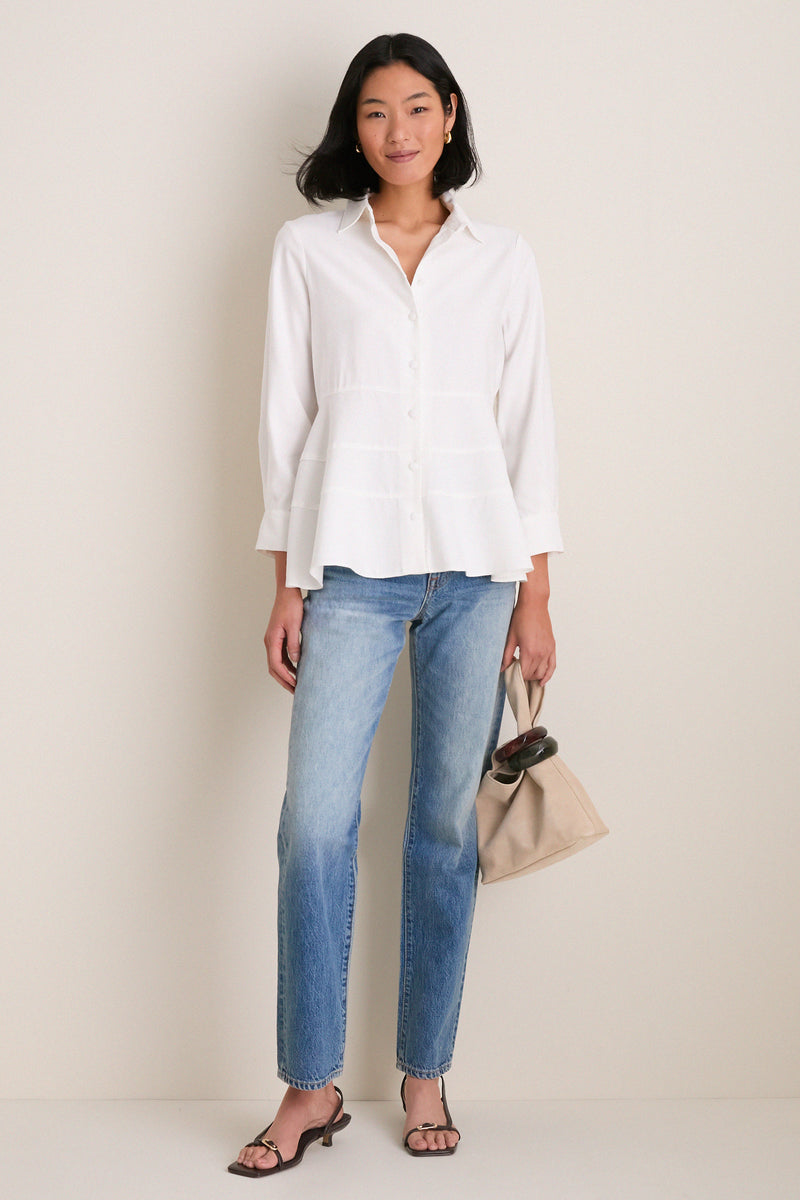White Ashlen Blouse