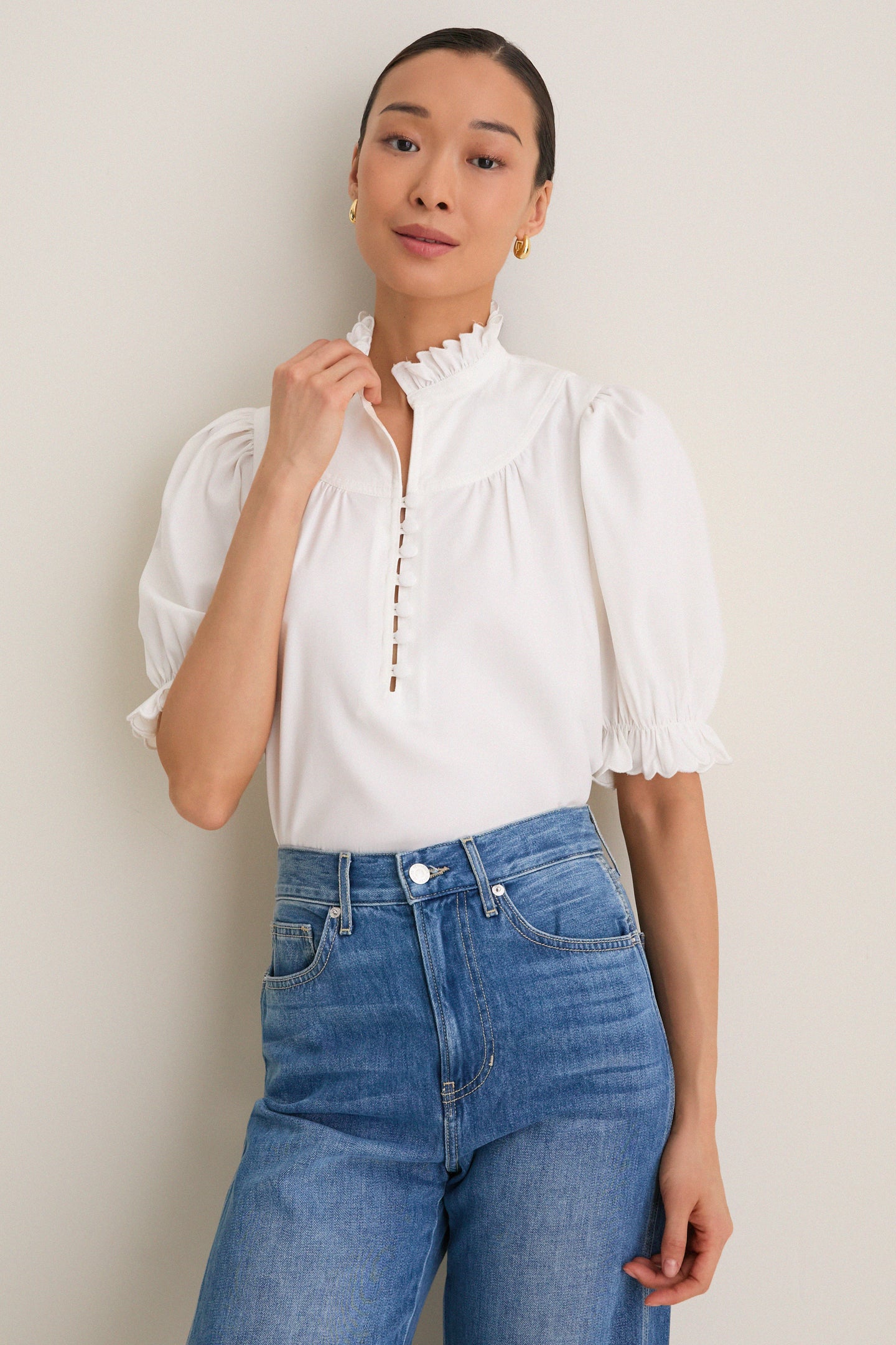 White Selena Blouse
