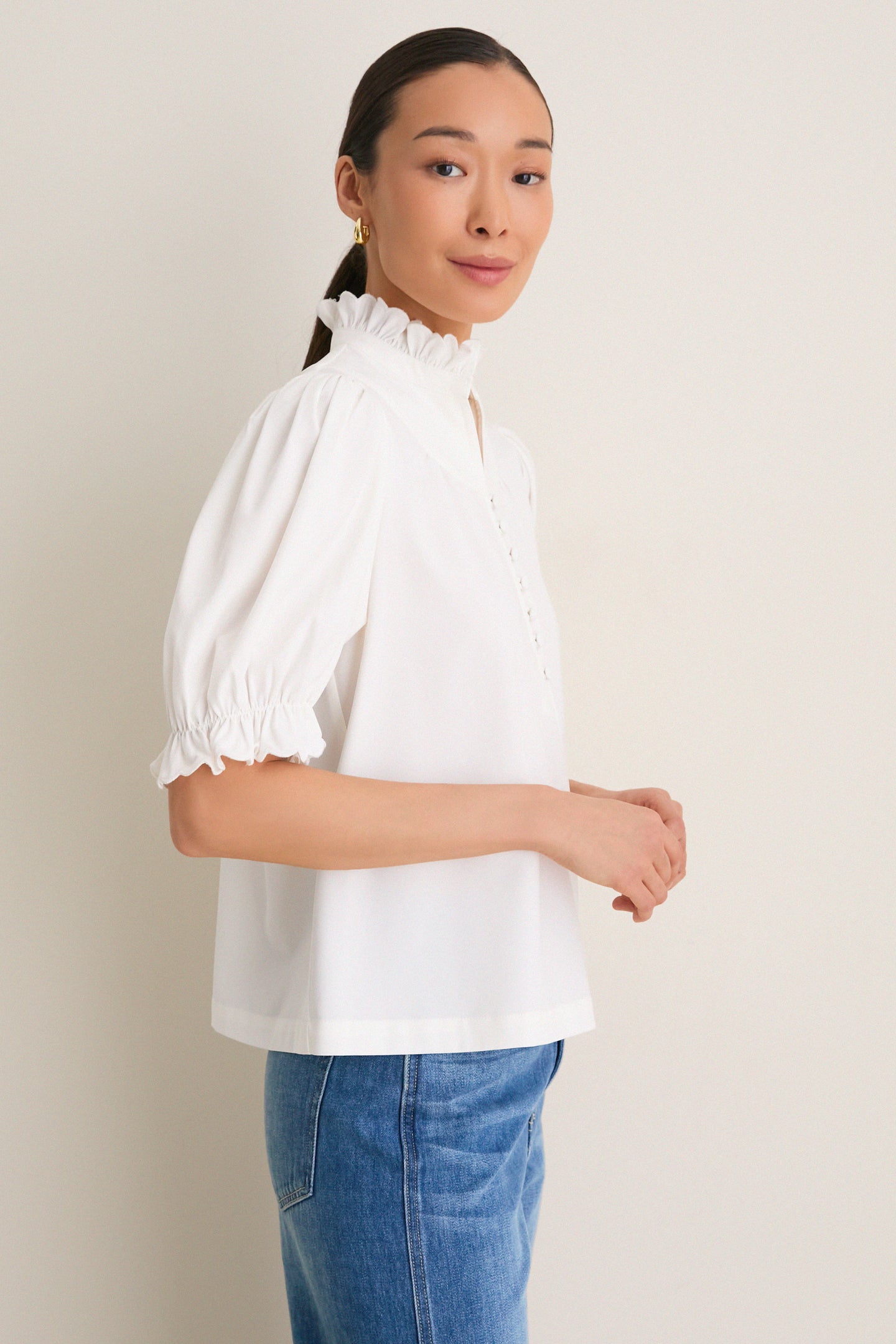 White Selena Blouse