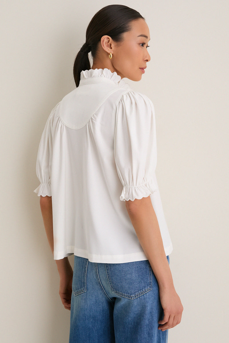 White Selena Blouse