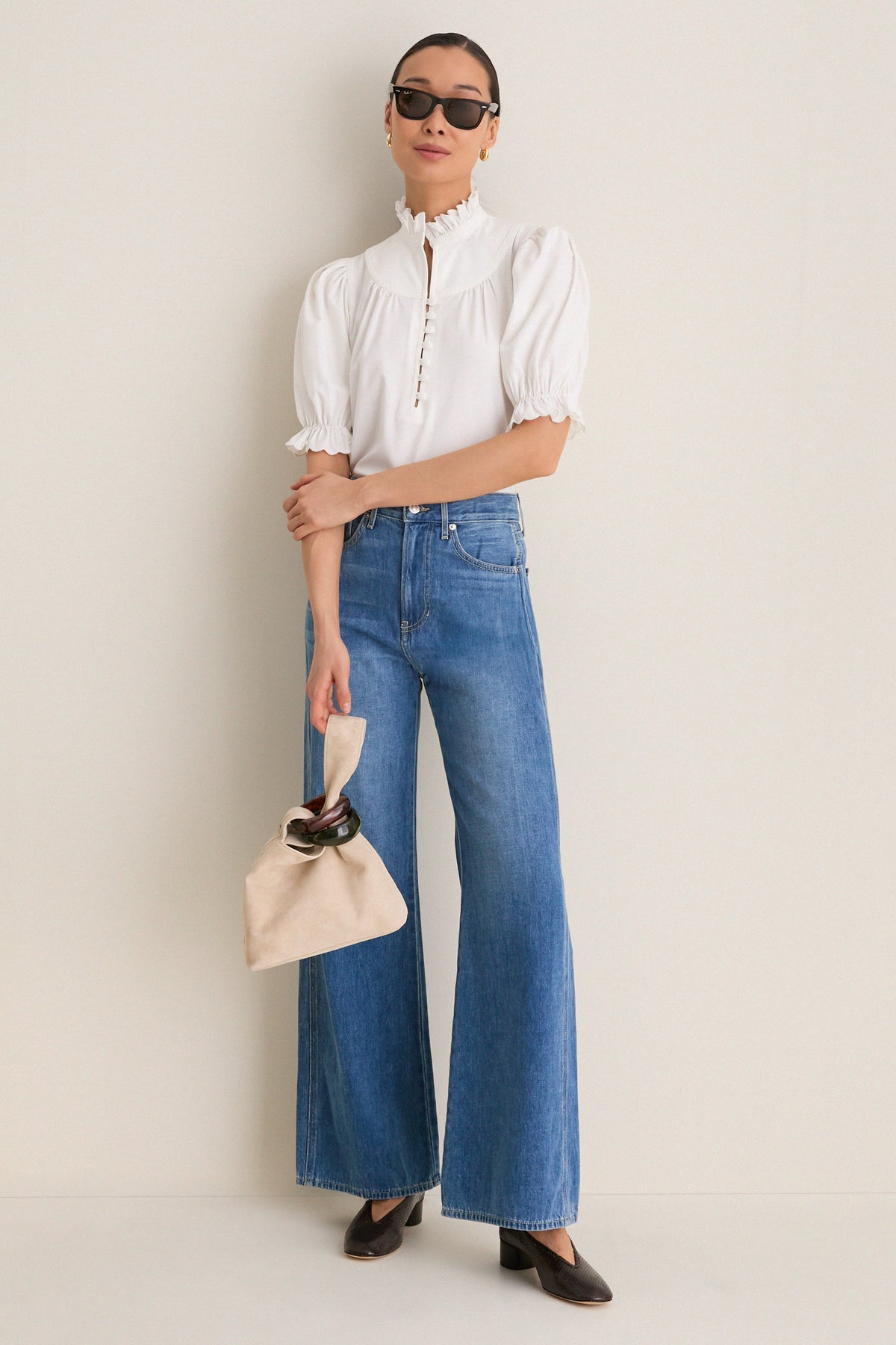 White Selena Blouse