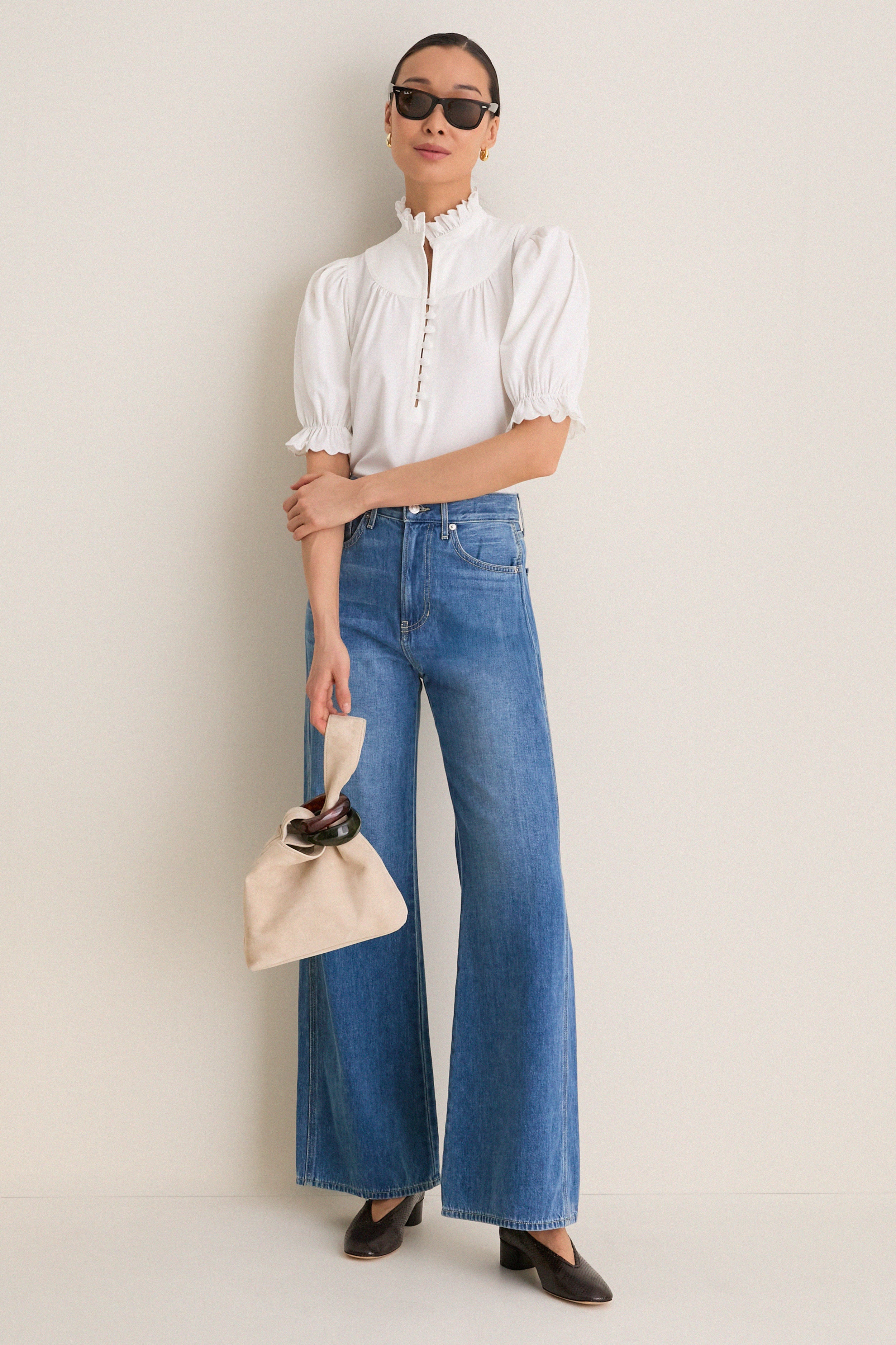 White Selena Blouse