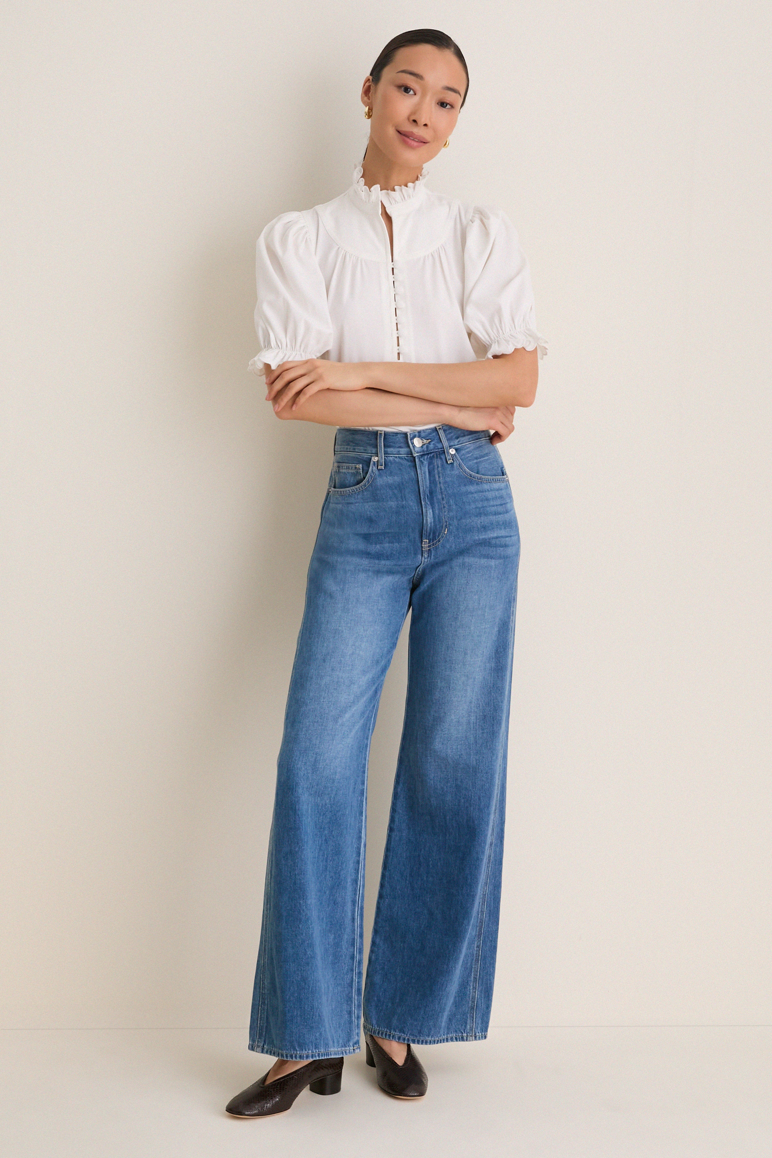 White Selena Blouse