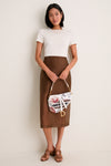 DIOR White Saddle Bag