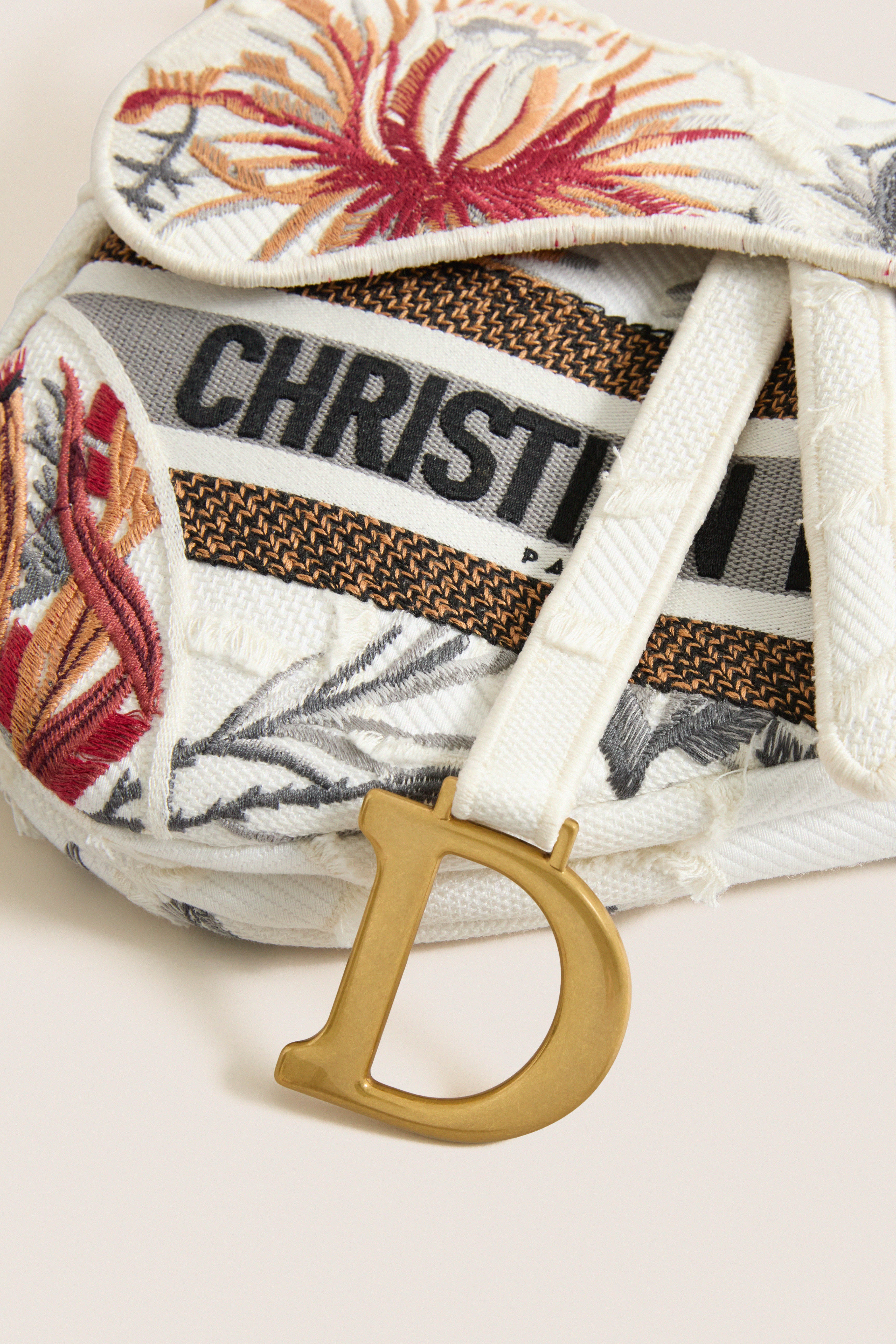 DIOR White Saddle Bag | Tuckernuck Archive Collection