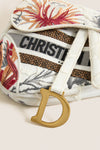 DIOR White Saddle Bag