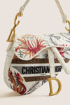 DIOR White Saddle Bag