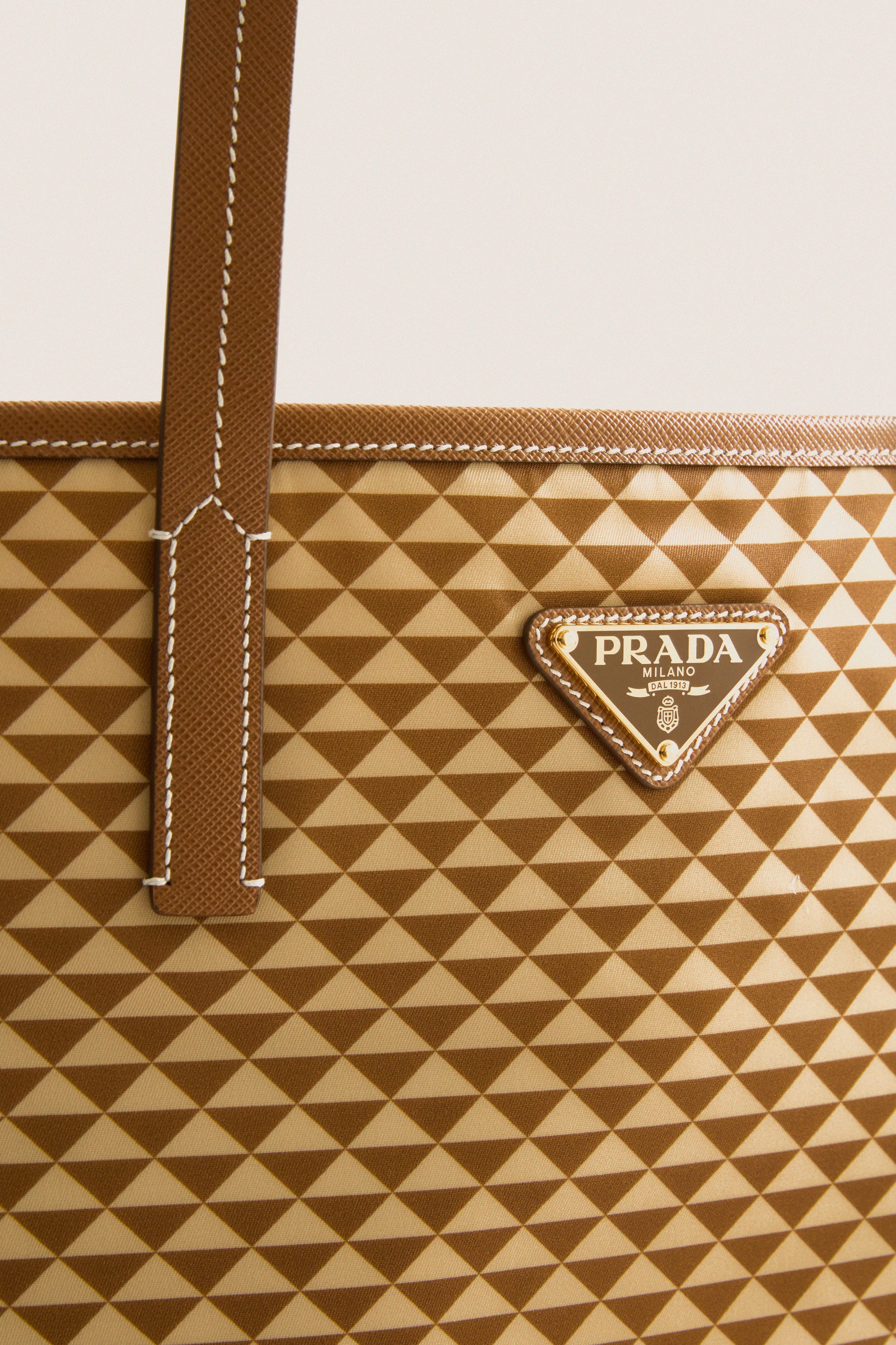 PRADA Brown Tessuto Tote Bag