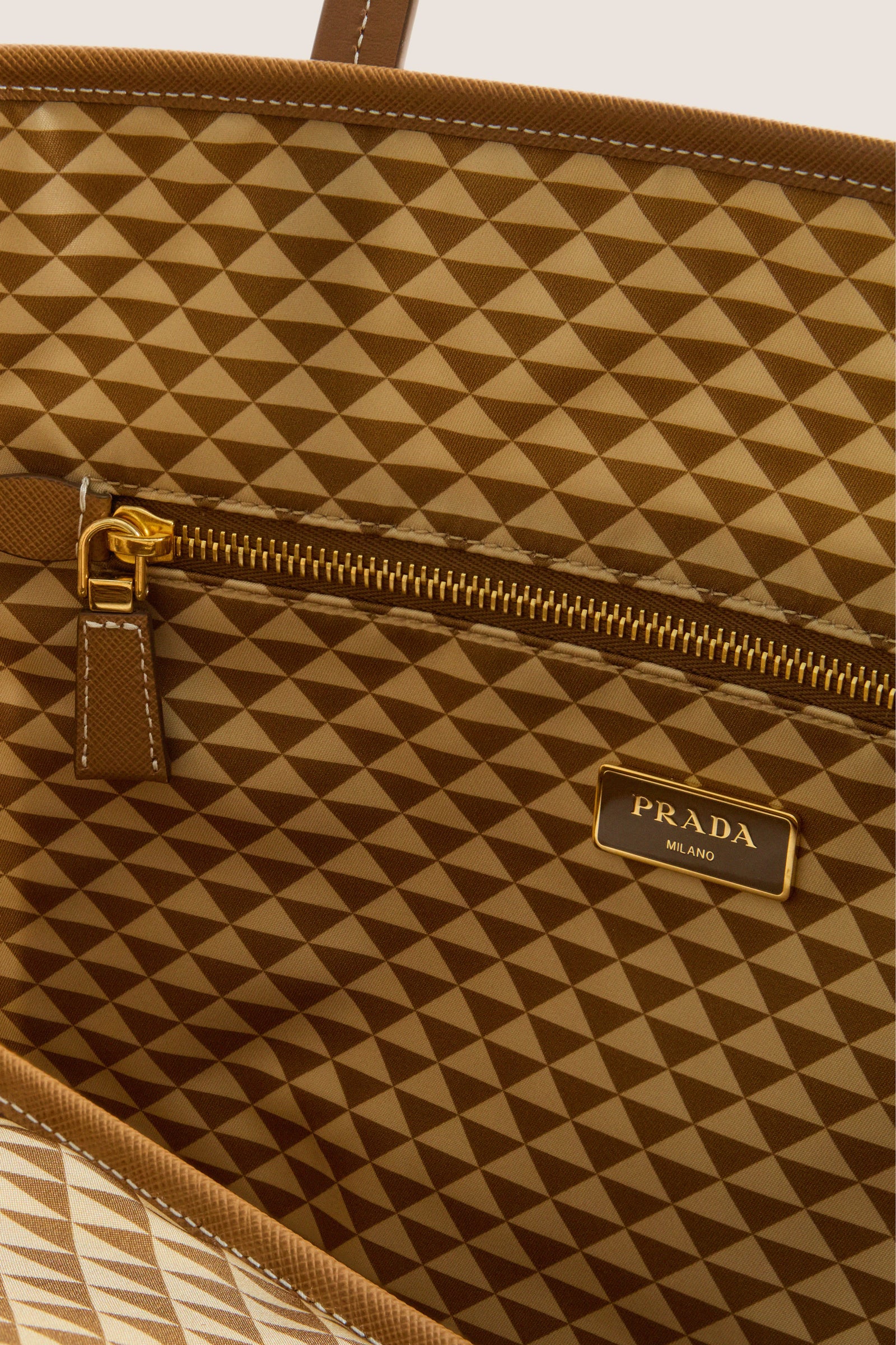 PRADA Brown Tessuto Tote Bag