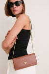 PRADA Brown Shoulder Wallet